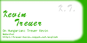 kevin treuer business card